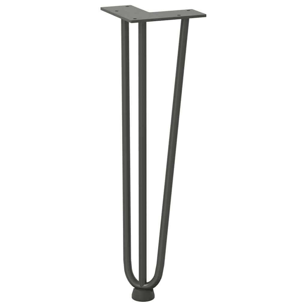 vidaXL Nogi do stolika kawowego 4 szt. Antracyt 42 cm Stal lite