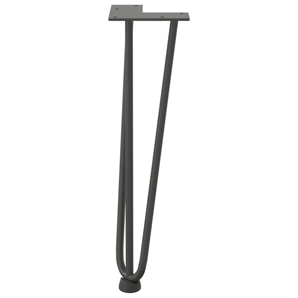 vidaXL Nogi do stolika kawowego 4 szt. Antracyt 42 cm Stal lite