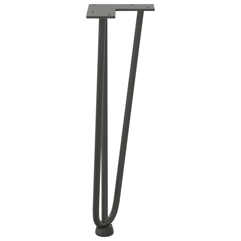 vidaXL Nogi do stolika kawowego 4 szt. Antracyt 42 cm Stal lite