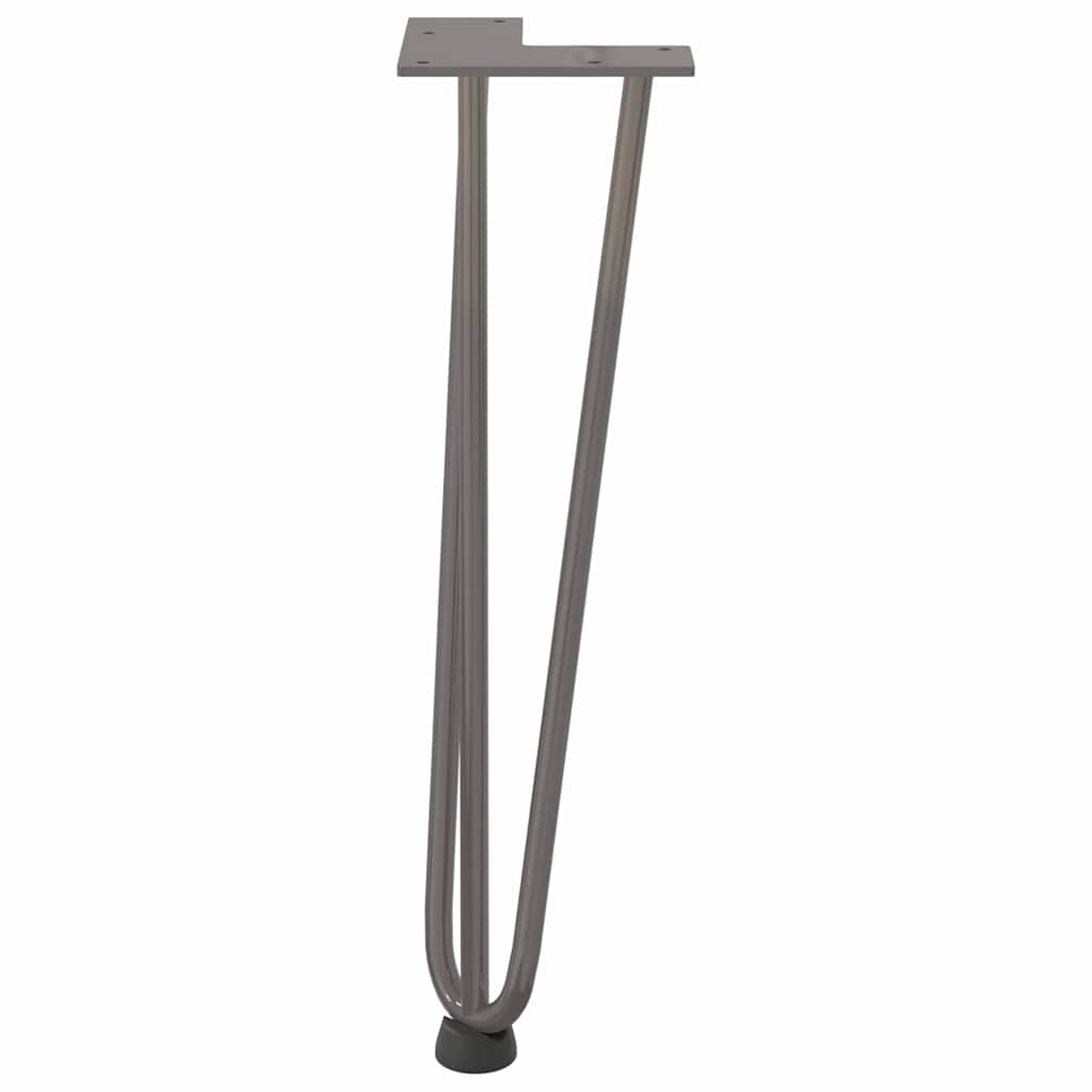 vidaXL Nogi do stolika kawowego 4 szt. Naturalna stal 42 cm Solidna stal