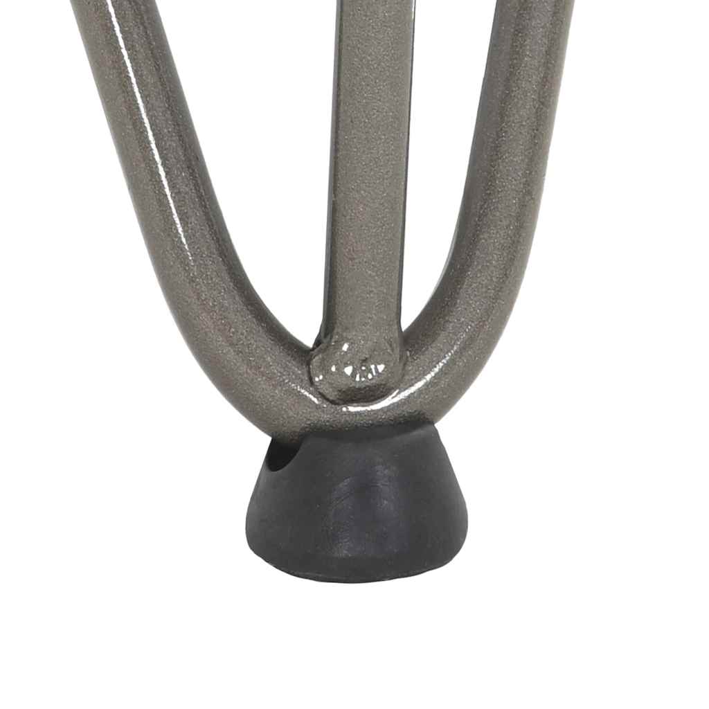 vidaXL Nogi do stolika kawowego 4 szt. Naturalna stal 42 cm Solidna stal