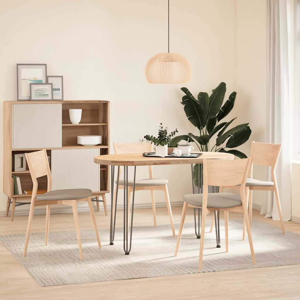 vidaXL nogi do stolików konsolowych do stolika konsolowego 4 szt. Naturalna stal 72 cm Solidna stal
