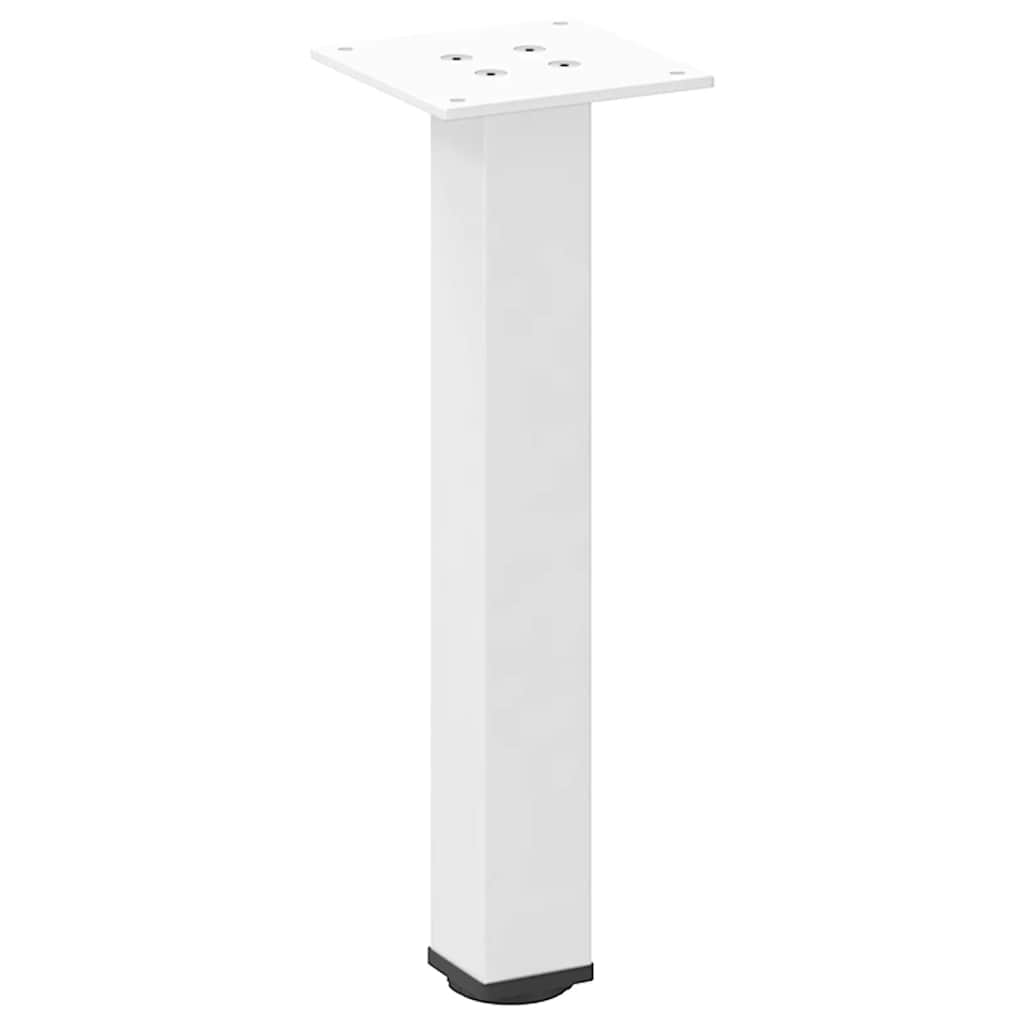 vidaXL Nogi do stolika kawowego 4 szt. Białe 30-32 cm Stal