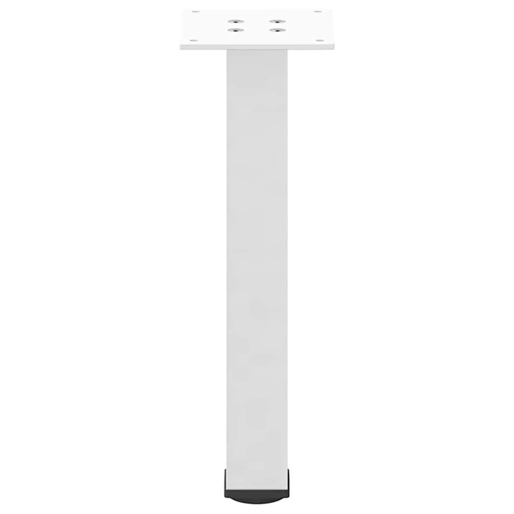 vidaXL Nogi do stolika kawowego 4 szt. Białe 30-32 cm Stal