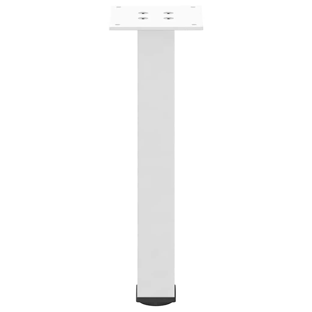 vidaXL Nogi do stolika kawowego 4 szt. Białe 30-32 cm Stal