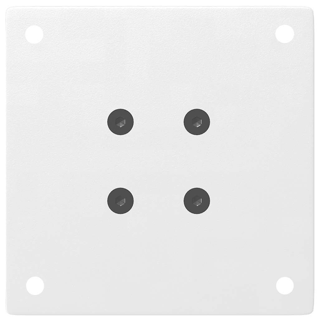 vidaXL Nogi do stolika kawowego 4 szt. Białe 30-32 cm Stal