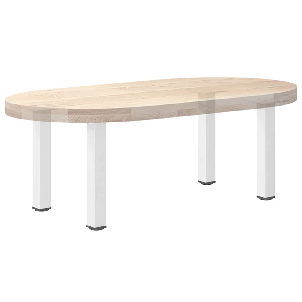 vidaXL Nogi do stolika kawowego 4 szt. Białe 30-32 cm Stal