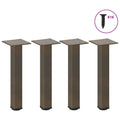 vidaXL Nogi do stolika kawowego 4 szt. Naturalna stal 30-32 cm Stal