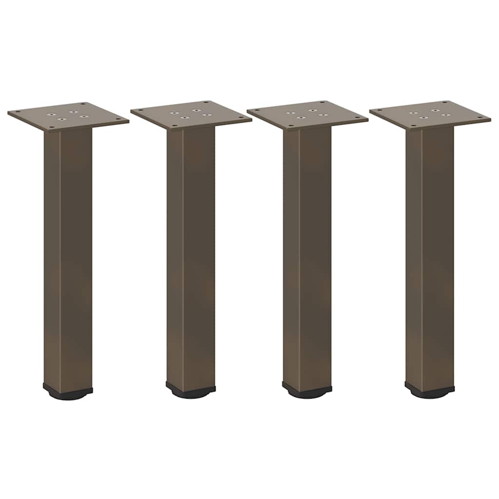 vidaXL Nogi do stolika kawowego 4 szt. Naturalna stal 30-32 cm Stal