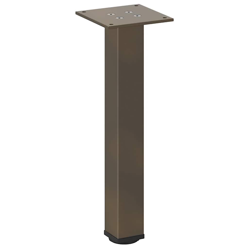 vidaXL Nogi do stolika kawowego 4 szt. Naturalna stal 30-32 cm Stal