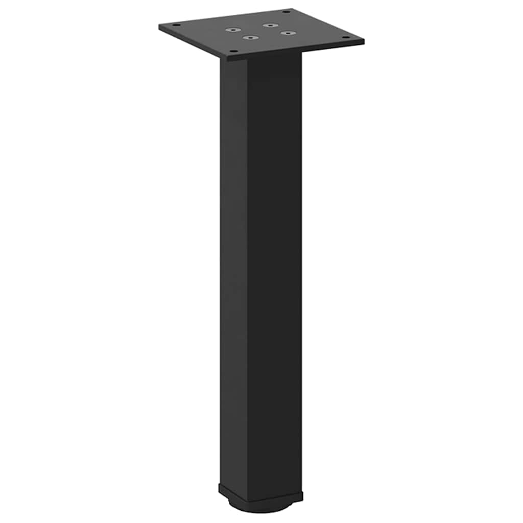 vidaXL Nogi do stolika kawowego 4 szt. Czarne 42-44 cm Stalowe