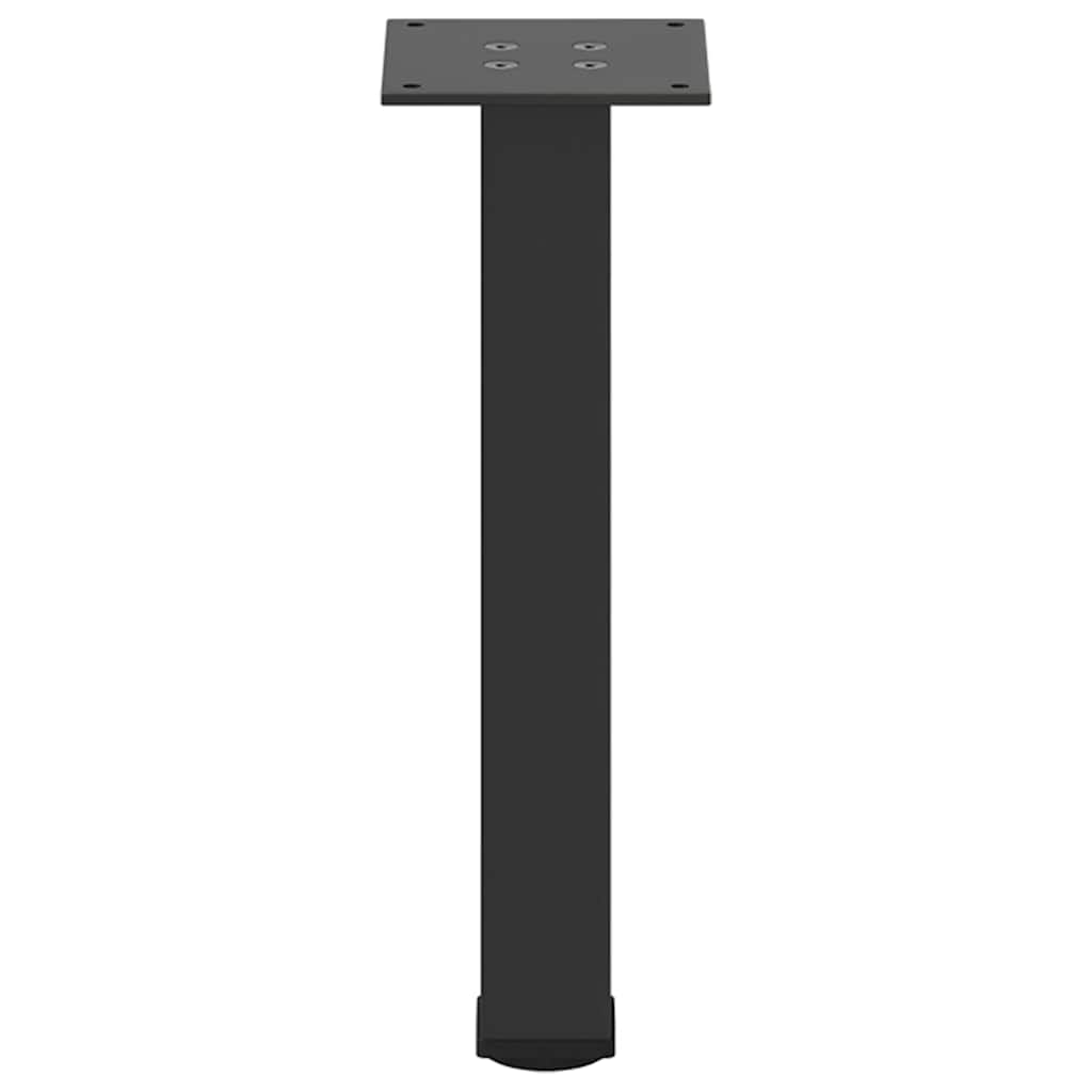 vidaXL Nogi do stolika kawowego 4 szt. Czarne 42-44 cm Stalowe