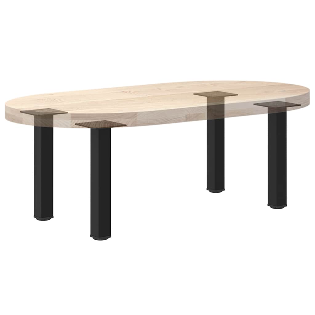 vidaXL Nogi do stolika kawowego 4 szt. Czarne 42-44 cm Stalowe