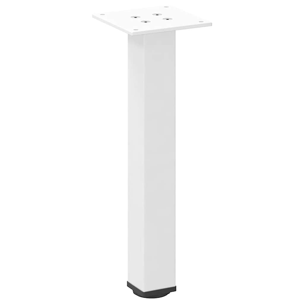 vidaXL Nogi do stolika kawowego 4 szt. Białe 42-44 cm Stal