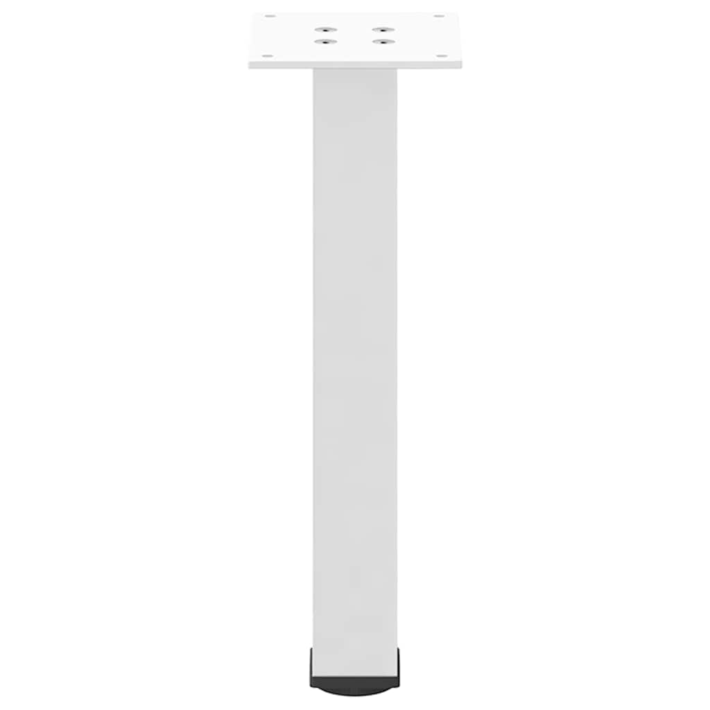 vidaXL Nogi do stolika kawowego 4 szt. Białe 42-44 cm Stal
