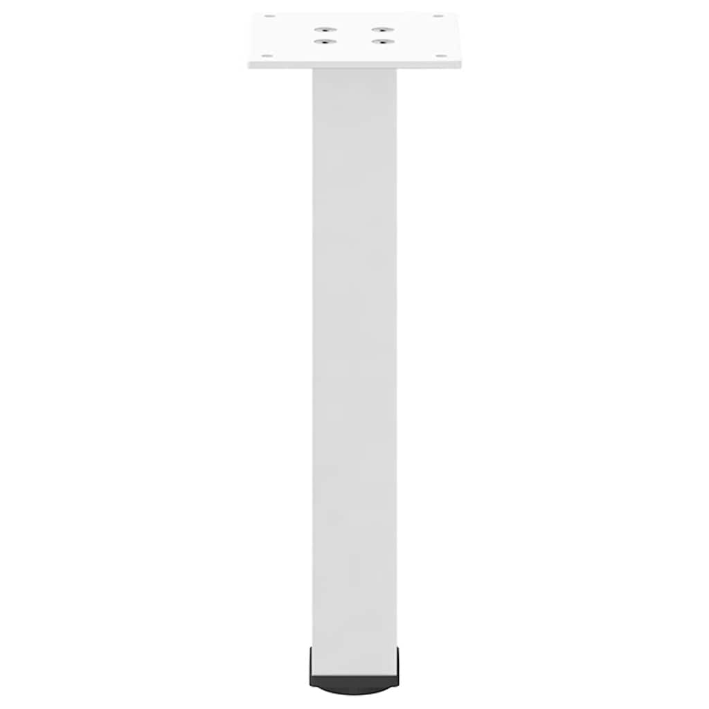 vidaXL Nogi do stolika kawowego 4 szt. Białe 42-44 cm Stal