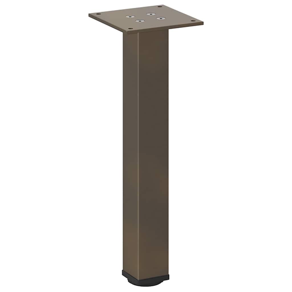 vidaXL Nogi do stolika kawowego 4 szt. Naturalna stal 42-44 cm Stal