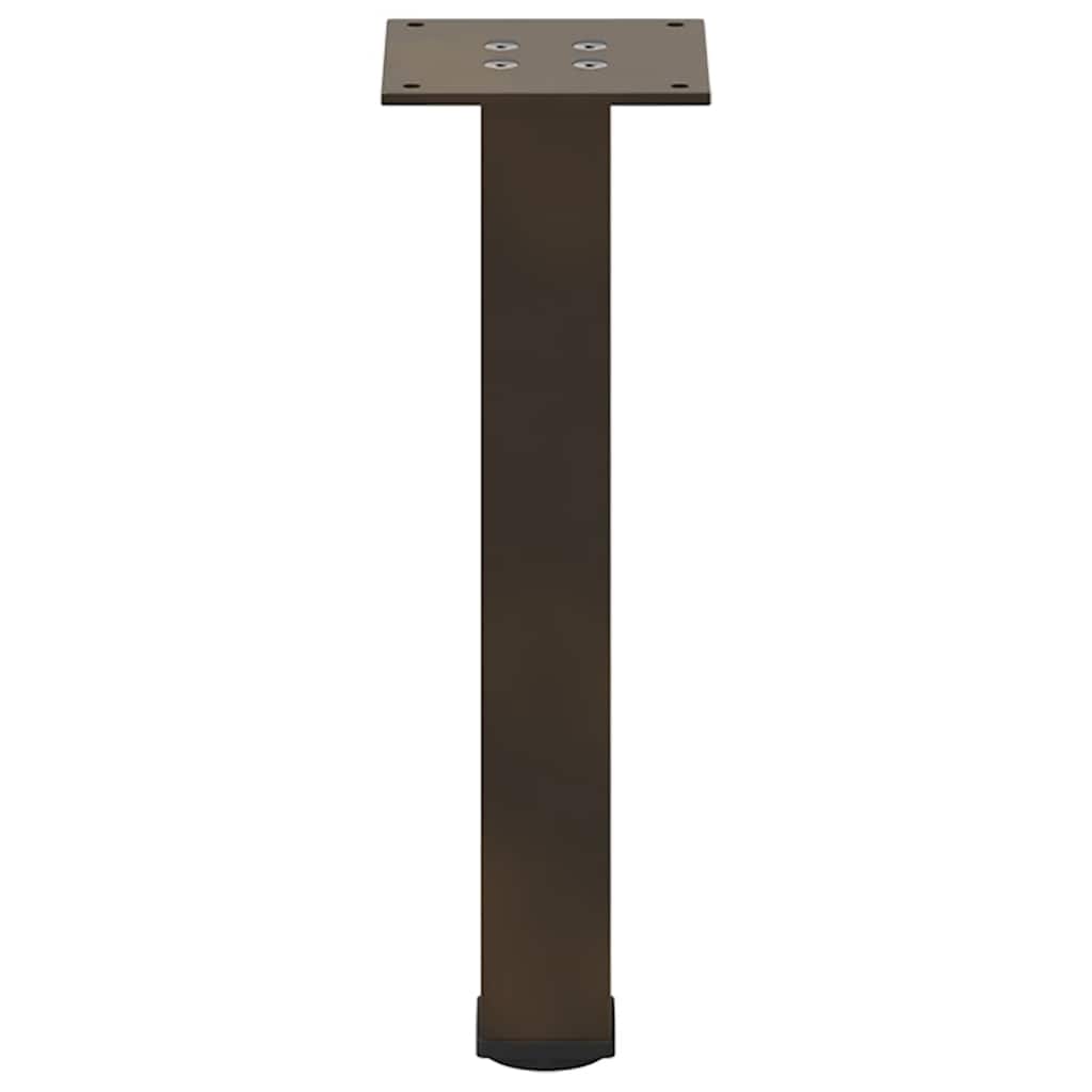 vidaXL Nogi do stolika kawowego 4 szt. Naturalna stal 42-44 cm Stal