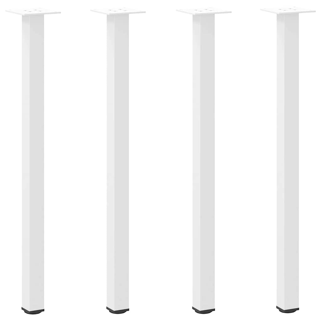 vidaXL Nogi do stołu konsolowego 4 szt. Białe 72-74 cm Stalowe