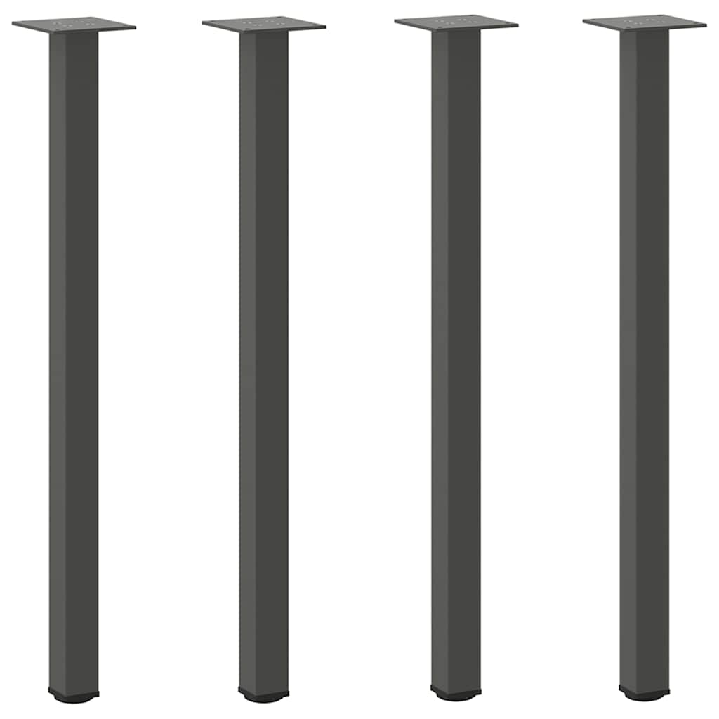 vidaXL Nogi do stołu konsolowego 4 szt. Antracyt 72-74 cm Stal