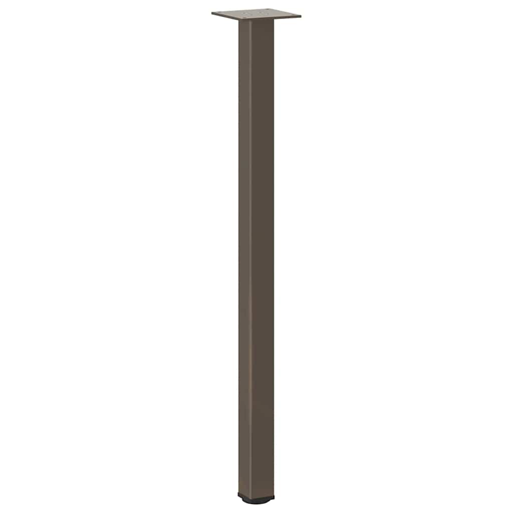 vidaXL Nogi do stołu konsolowego 4 szt. Naturalna stal 72-74 cm Stal