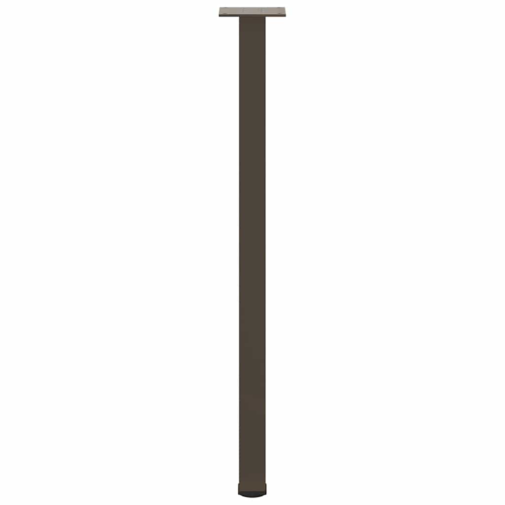 vidaXL Nogi do stołu konsolowego 4 szt. Naturalna stal 72-74 cm Stal