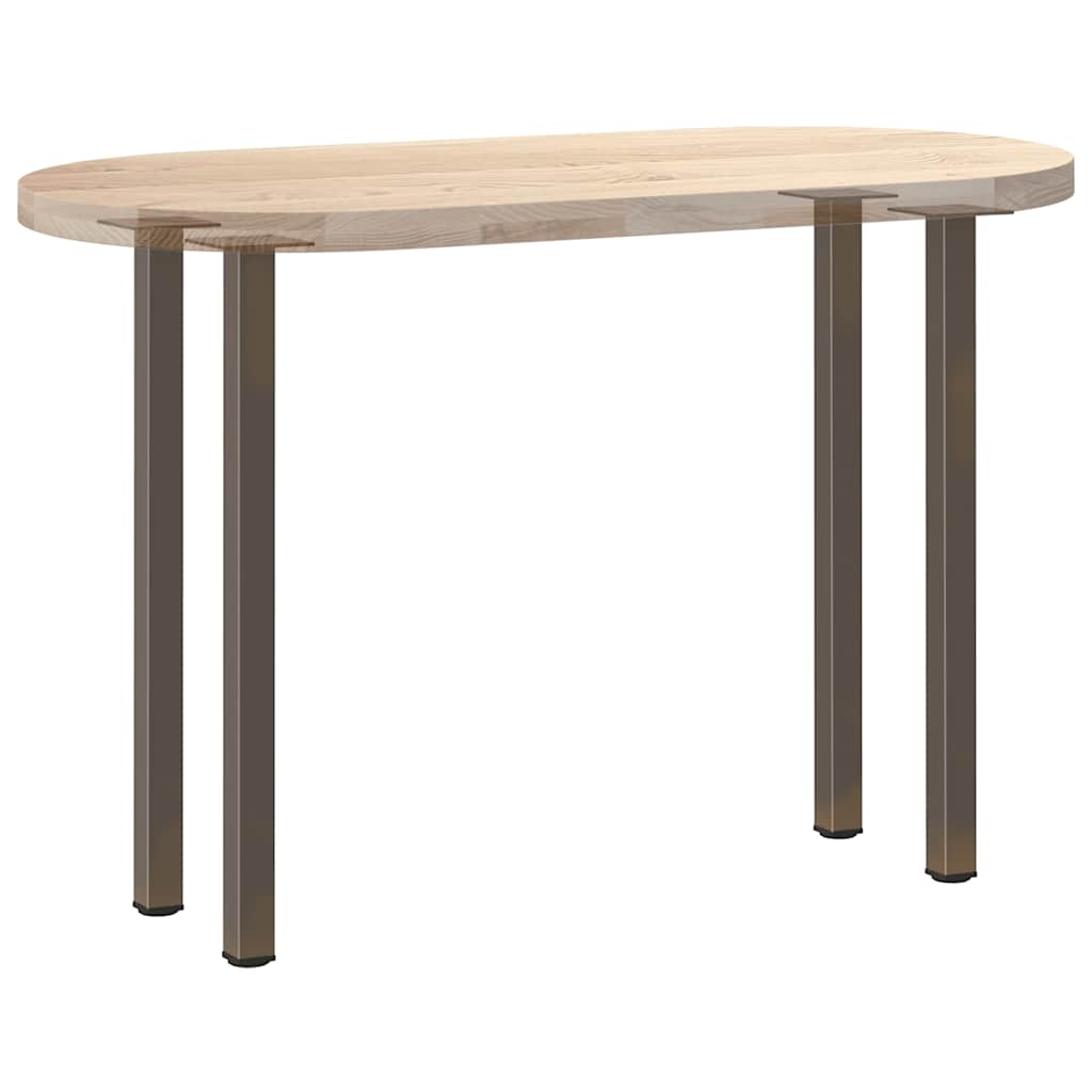 vidaXL Nogi do stołu konsolowego 4 szt. Naturalna stal 72-74 cm Stal