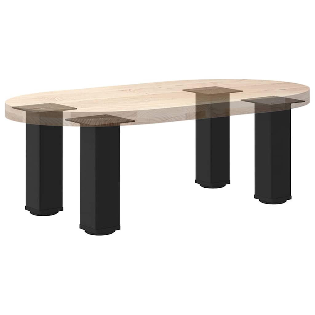 vidaXL Nogi do stolika kawowego 4 szt. Czarne 30-32 cm Stalowe