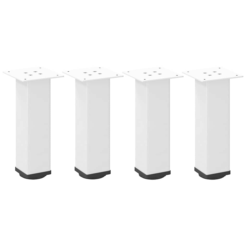 vidaXL Nogi do stolika kawowego 4 szt. Białe 30-32 cm Stal