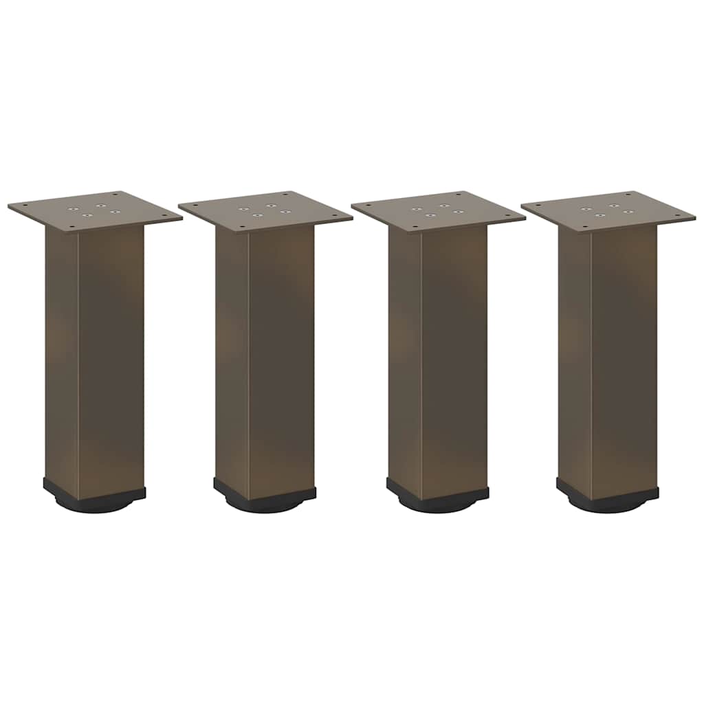 vidaXL Nogi do stolika kawowego 4 szt. Naturalna stal 30-32 cm Stal