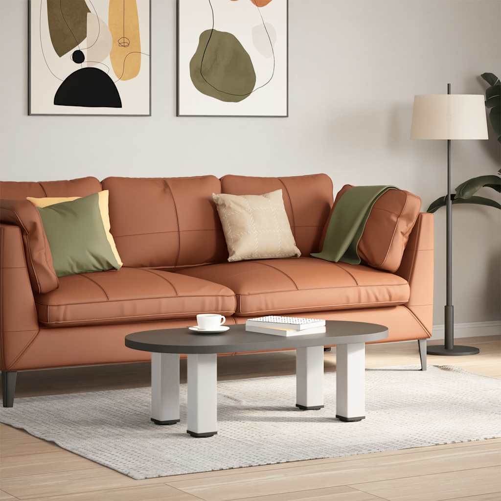 vidaXL Nogi do stolika kawowego 4 szt. Białe 42-44 cm Stal