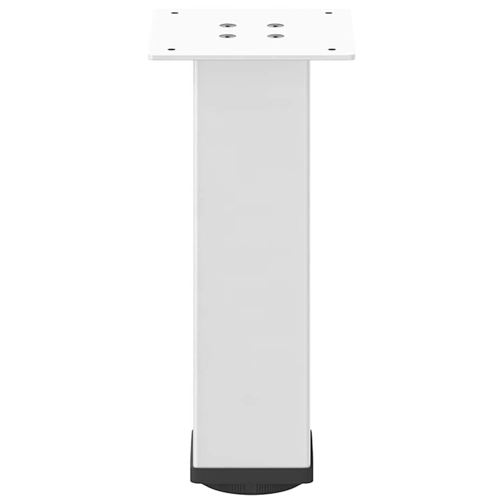 vidaXL Nogi do stolika kawowego 4 szt. Białe 42-44 cm Stal