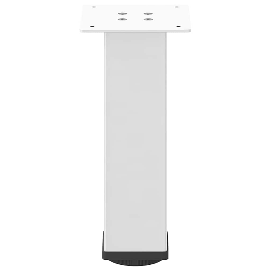 vidaXL Nogi do stolika kawowego 4 szt. Białe 42-44 cm Stal