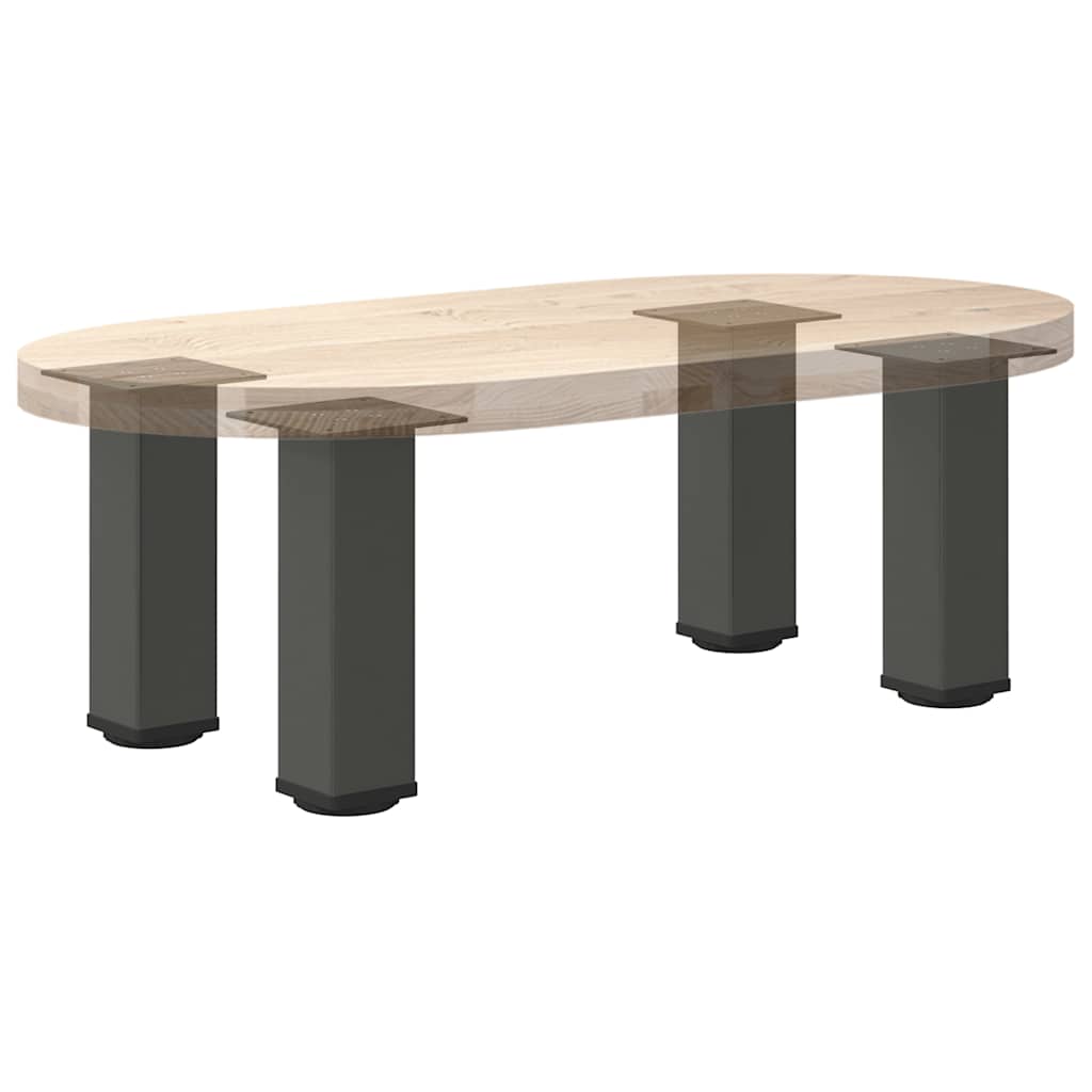 vidaXL Nogi do stolika kawowego 4 szt. Antracyt 42-44 cm Stal