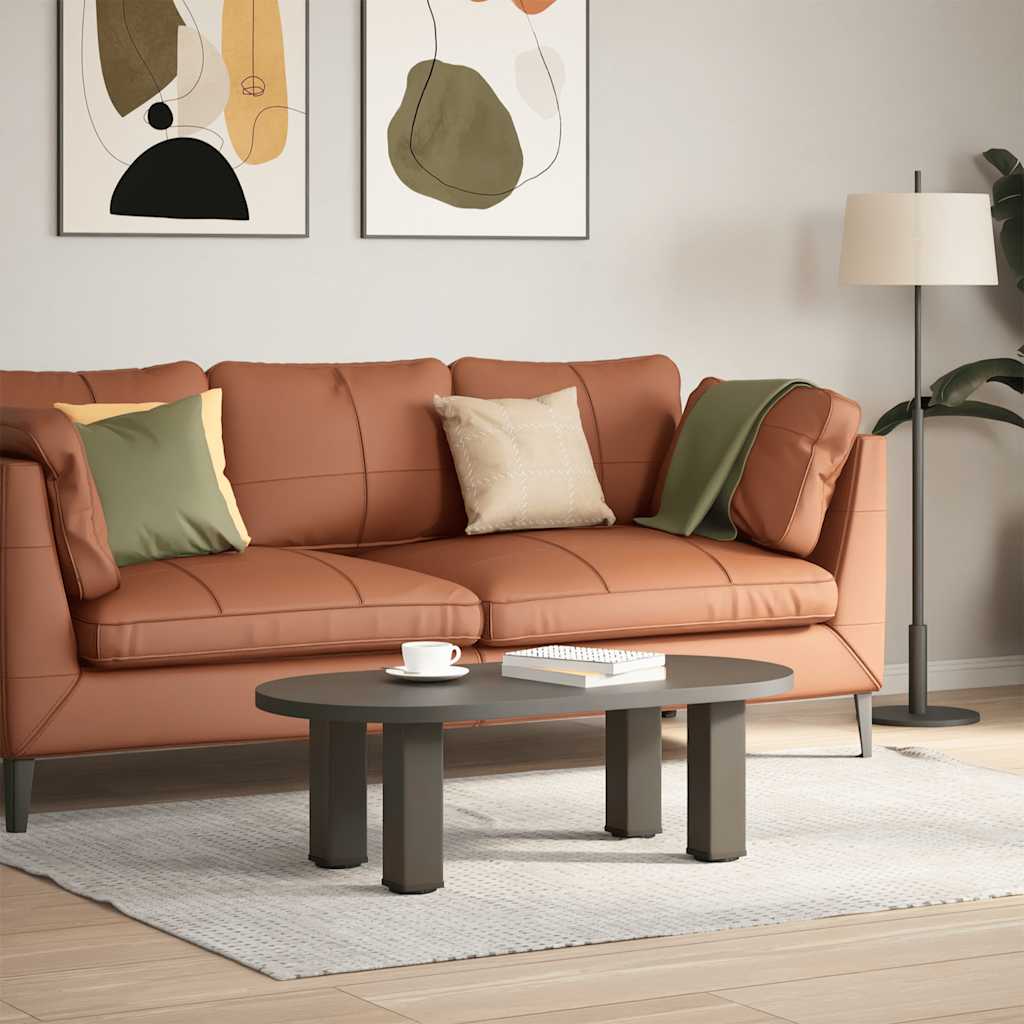 vidaXL Nogi do stolika kawowego 4 szt. Naturalna stal 42-44 cm Stal
