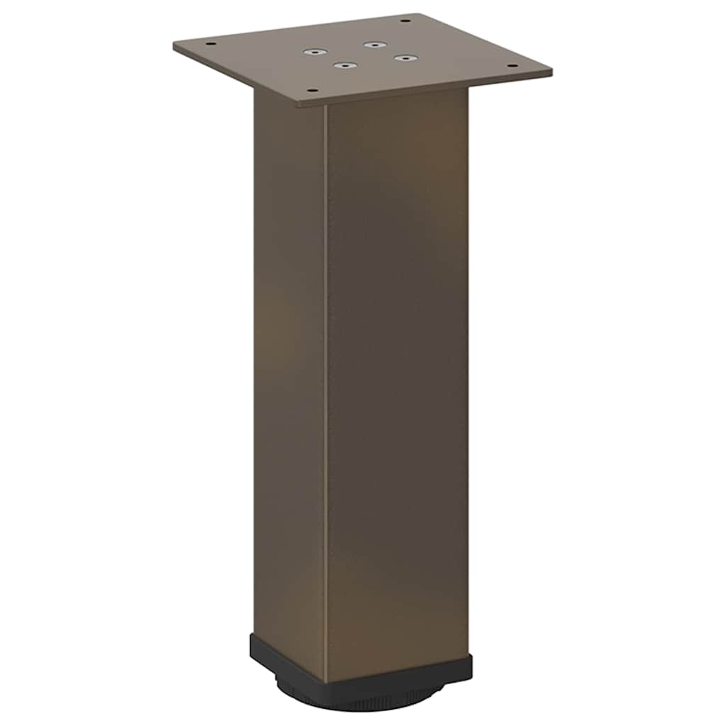 vidaXL Nogi do stolika kawowego 4 szt. Naturalna stal 42-44 cm Stal