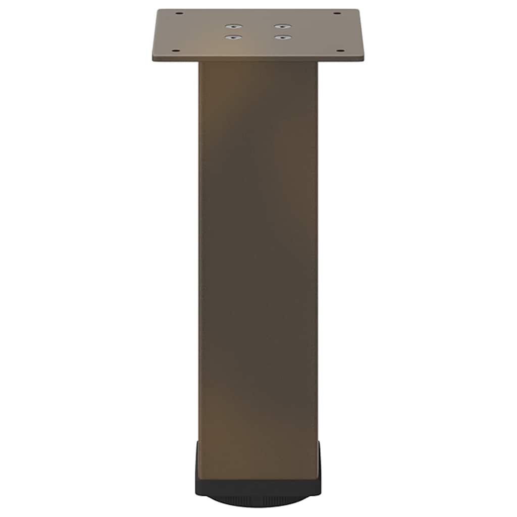 vidaXL Nogi do stolika kawowego 4 szt. Naturalna stal 42-44 cm Stal
