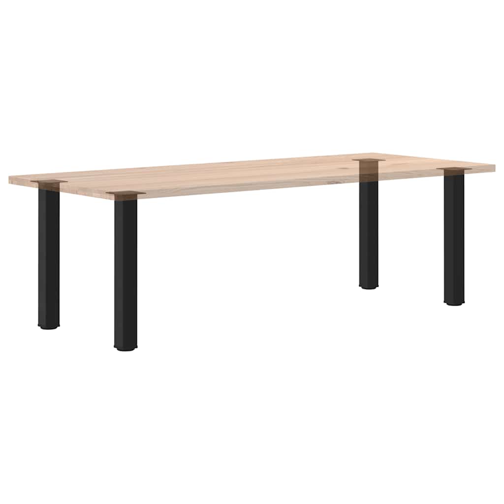 vidaXL Nogi do stołu konsolowego 4 szt. Czarne 72-74 cm Stalowe