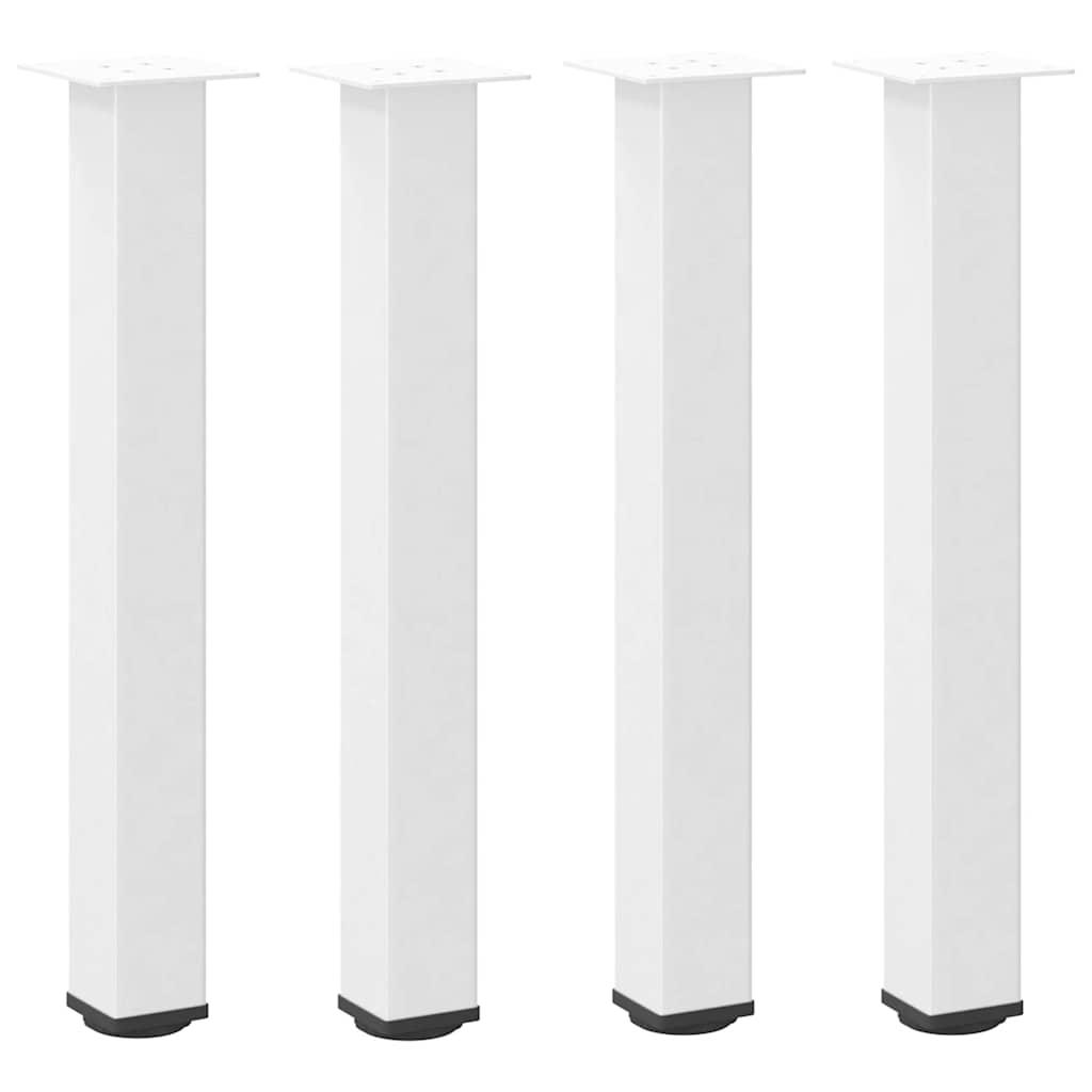 vidaXL Nogi do stołu konsolowego 4 szt. Białe 72-74 cm Stalowe