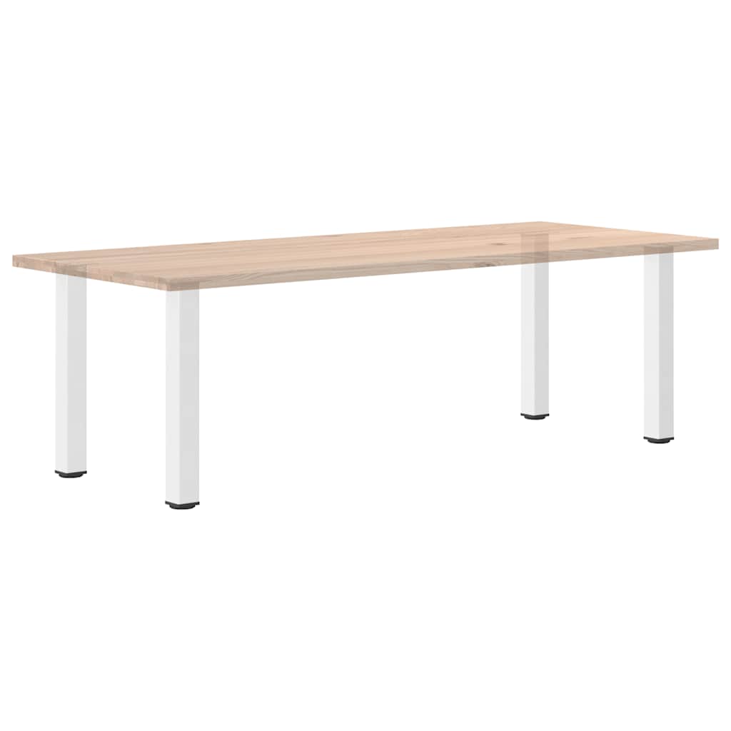 vidaXL Nogi do stołu konsolowego 4 szt. Białe 72-74 cm Stalowe