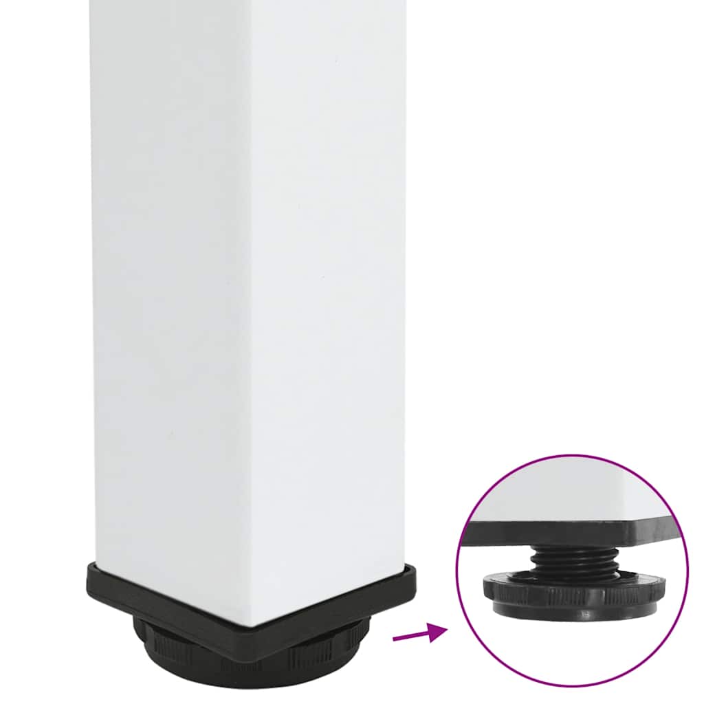 vidaXL Nogi do stołu konsolowego 4 szt. Białe 72-74 cm Stalowe