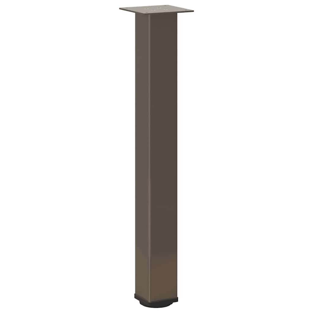 vidaXL Nogi do stołu konsolowego 4 szt. Naturalna stal 72-74 cm Stal