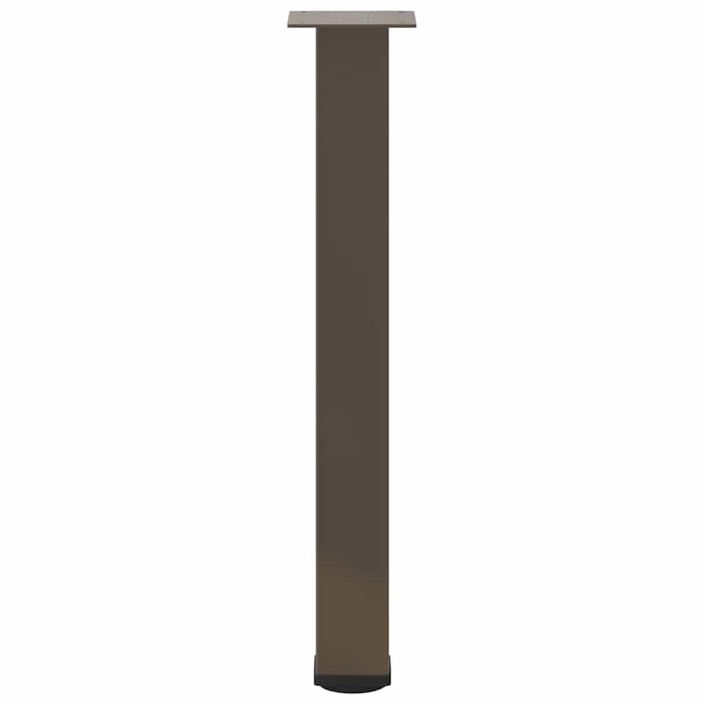 vidaXL Nogi do stołu konsolowego 4 szt. Naturalna stal 72-74 cm Stal