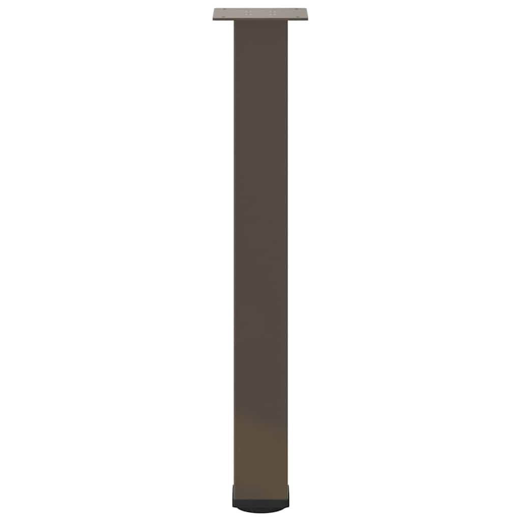vidaXL Nogi do stołu konsolowego 4 szt. Naturalna stal 72-74 cm Stal