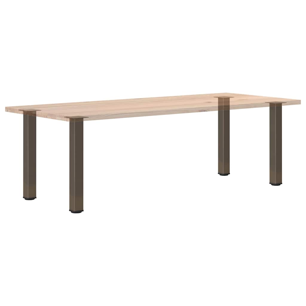vidaXL Nogi do stołu konsolowego 4 szt. Naturalna stal 72-74 cm Stal