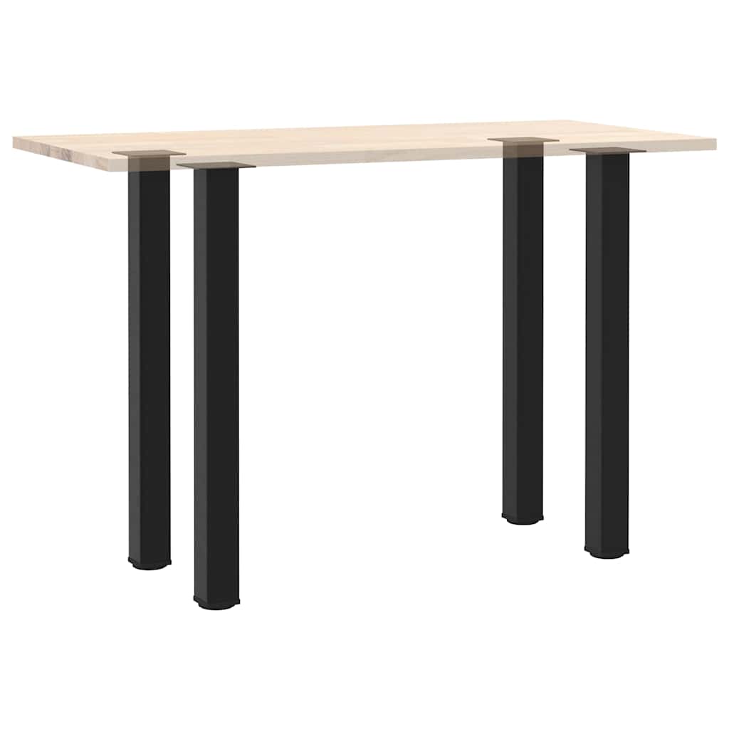 vidaXL Nogi do stołu barowego 4 szt. Czarne 90-92 cm Stalowe