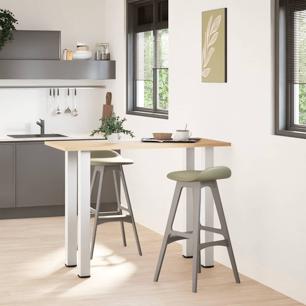vidaXL Nogi do stołu barowego 4 szt. Białe 90-92 cm Stalowe