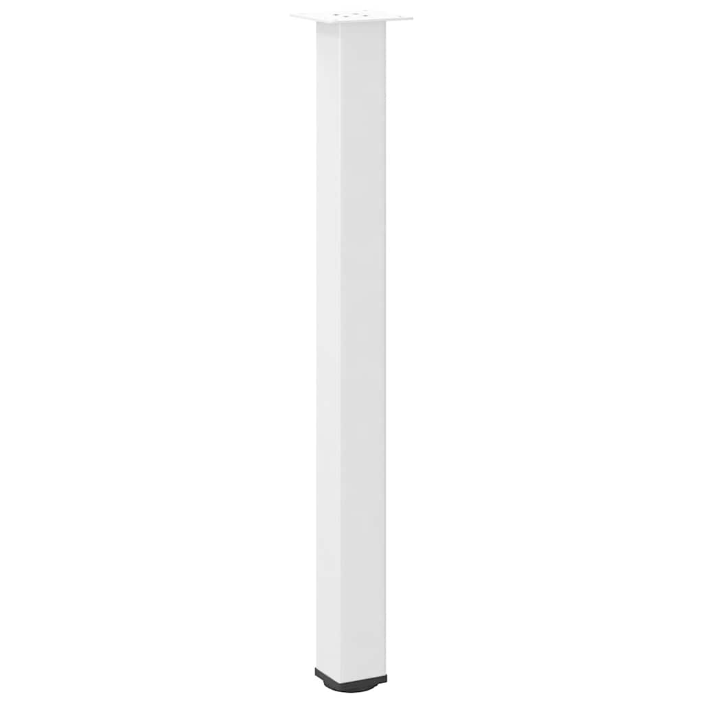 vidaXL Nogi do stołu barowego 4 szt. Białe 90-92 cm Stalowe