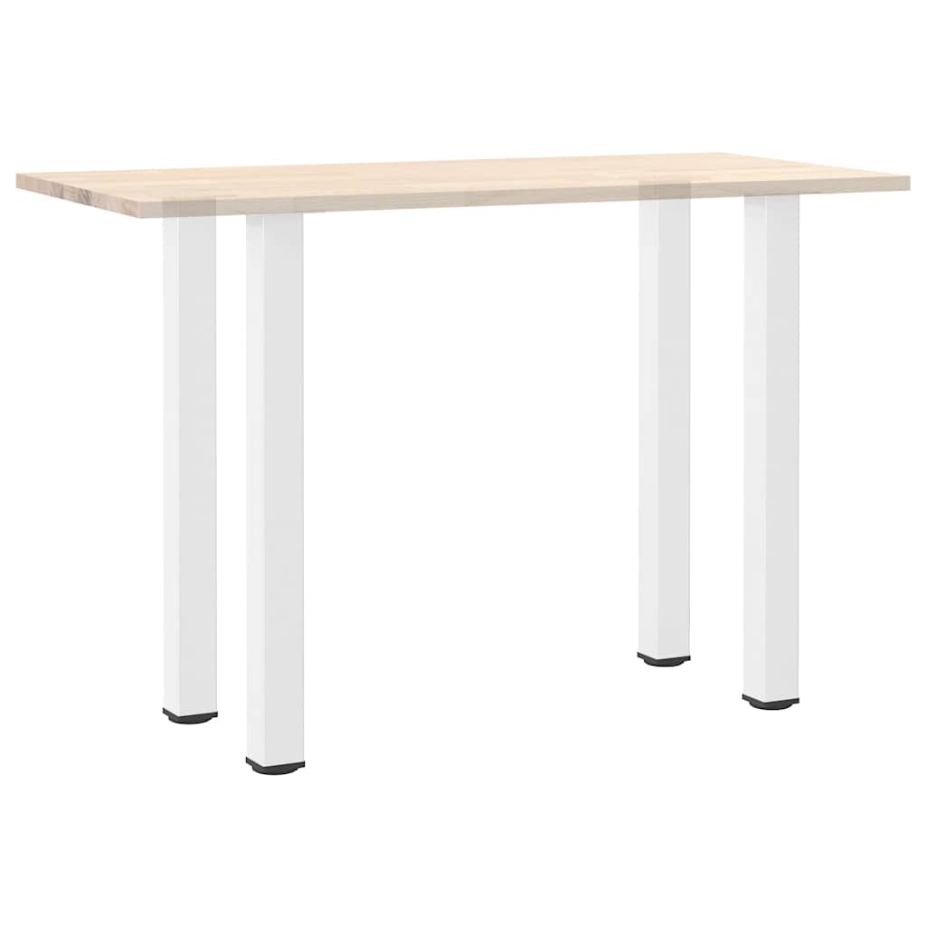 vidaXL Nogi do stołu barowego 4 szt. Białe 90-92 cm Stalowe