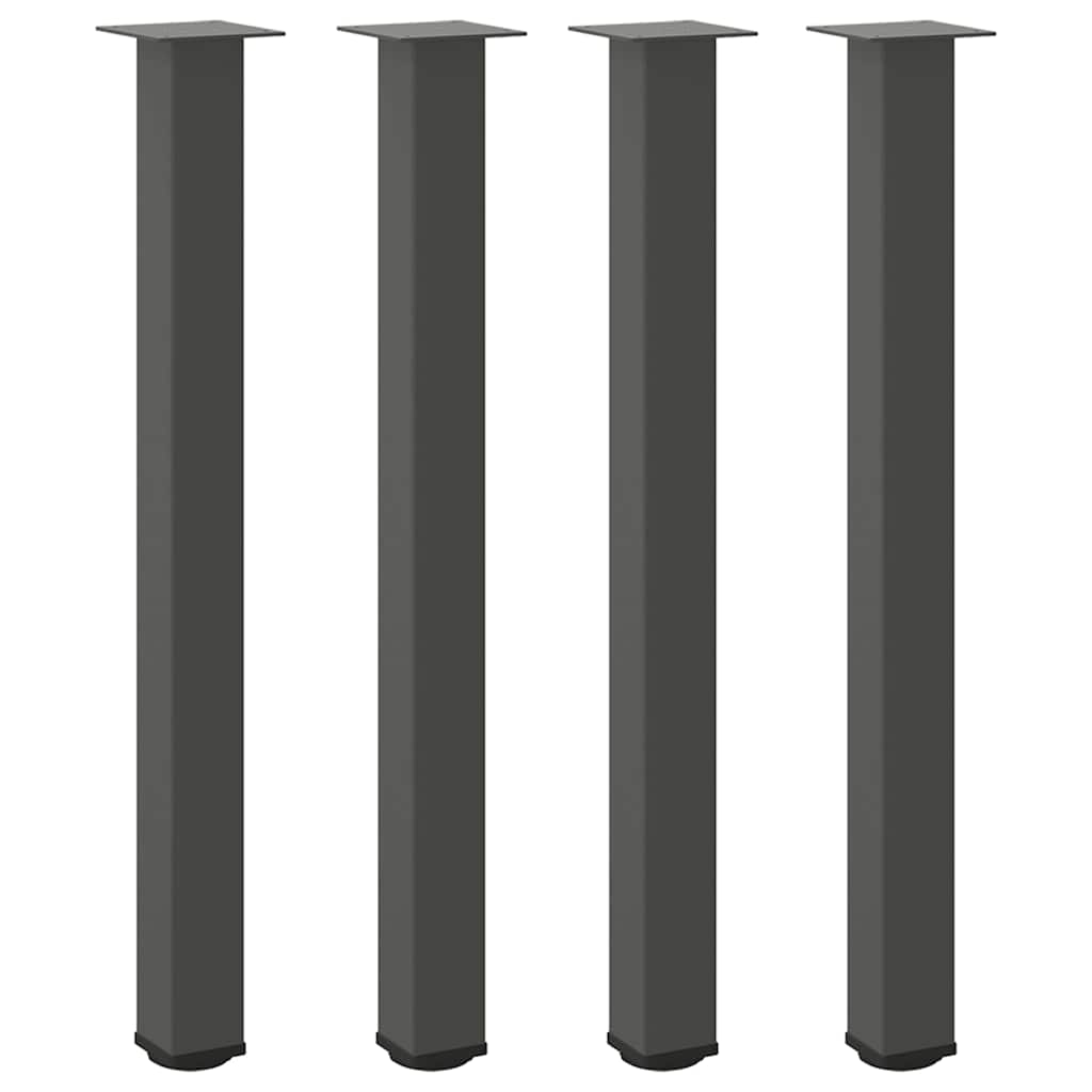 vidaXL Nogi do stołu barowego 4 szt. Antracyt 90-92 cm Stal